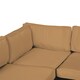 image 8 of Outsunny Garden Rattan Sofa Set Polyester Cover Replacement No Cushion | White | Beige | 1