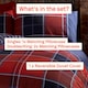 image 5 of Argyle Design Tartan Polycotton Duvet Set With Pillowcase | Red | 1