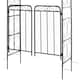 image 6 of Outsunny Metal Decorative Backyard Arch w/ Gate Garden Arbor for Climbing Plants