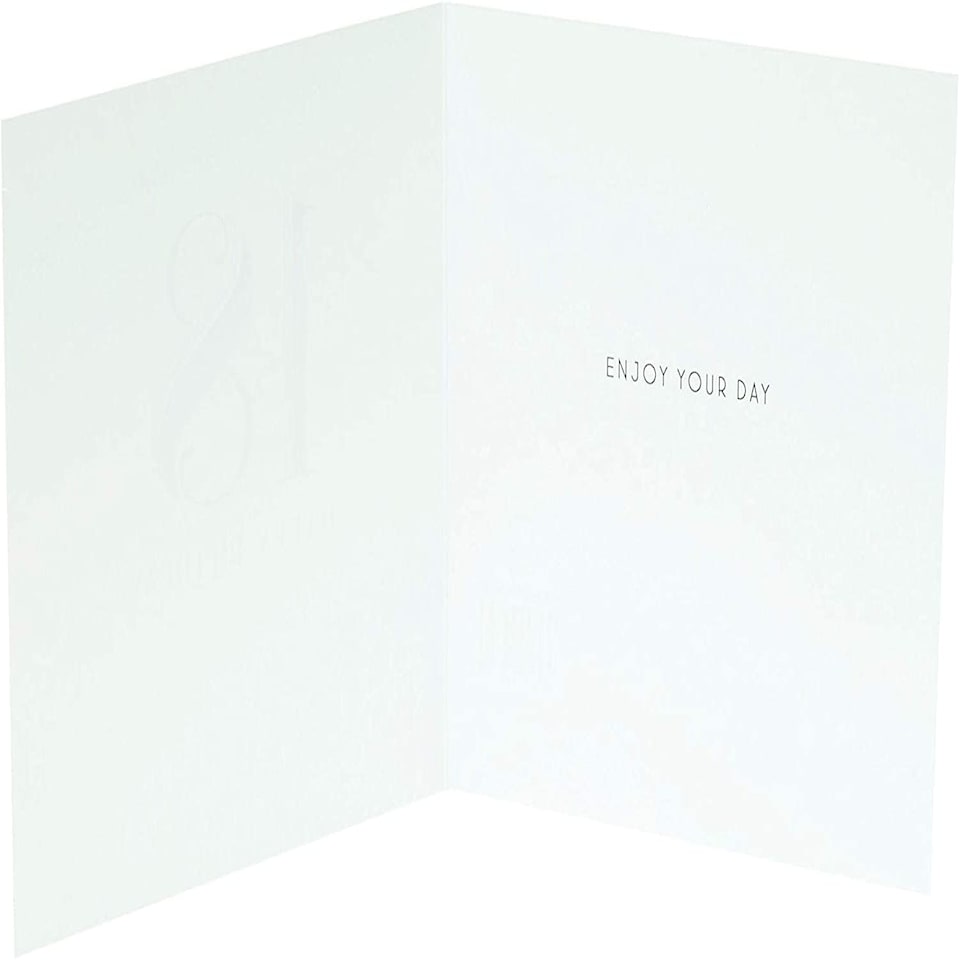 image 1 of 18th Today Gold Foil Finished Stylish Birthday Card
