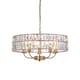 image 1 of Clifton 5 Light Multi Arm Lamp Ceiling Pendant Antique Brass