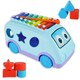 image 1 of Little Star Pull Along Musical Bus Xylophone, Colourful Engaging Shape Sorter for Interactive Musical Development