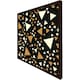 image 3 of Triangles on black (Picture Frame) Grey | XL