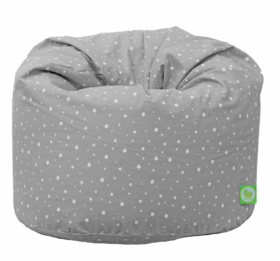 image 1 of Bean Lazy Grey Stars Bean Bag Large Size