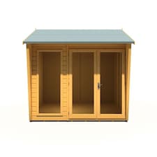 Burghclere 8 x 8 Feet Summerhouse - L292.2 x W251.4 x H239.8 cm Brown