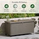 image 3 of VonHaus Rattan Effect with Lockable Lid Garden Storage Box 290L