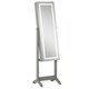 image 1 of HOMCOM Mirrored Jewellery Cabinet W/ LED Light Lockable Jewellery Armoire Grey