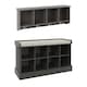 image 1 of Kempton Shoe Bench & Wall Rack | Grey | Grey