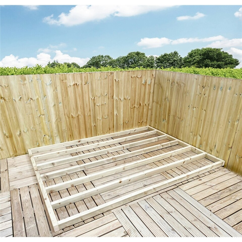 image 1 of 8 x 14 (2.4m x 4.3m) Pressure Treated Timber Base (C16 Graded Timber 45mm x 70mm)