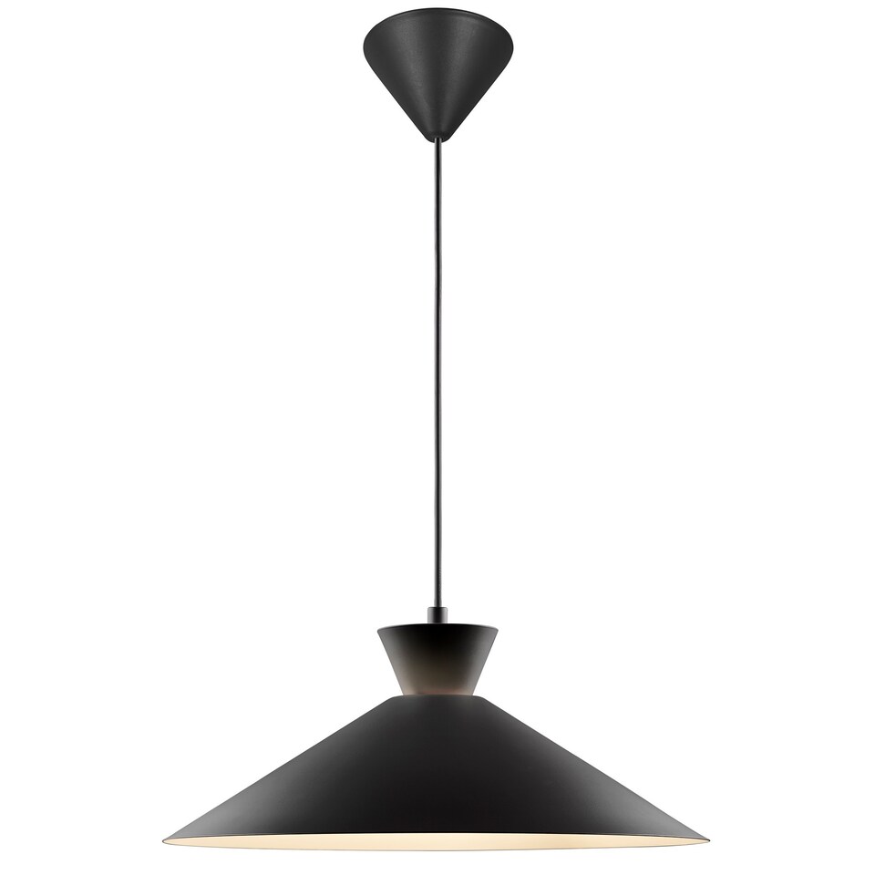 image 1 of Nordlux Dial Indoor Pendant Light Black Metal E27 Retro - Mains Powered, IP20