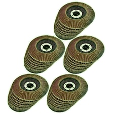 50 x Flap Discs 60 Grit Angle Grinder 4.5" (115mm) Flat Sanding Grinding AT929
