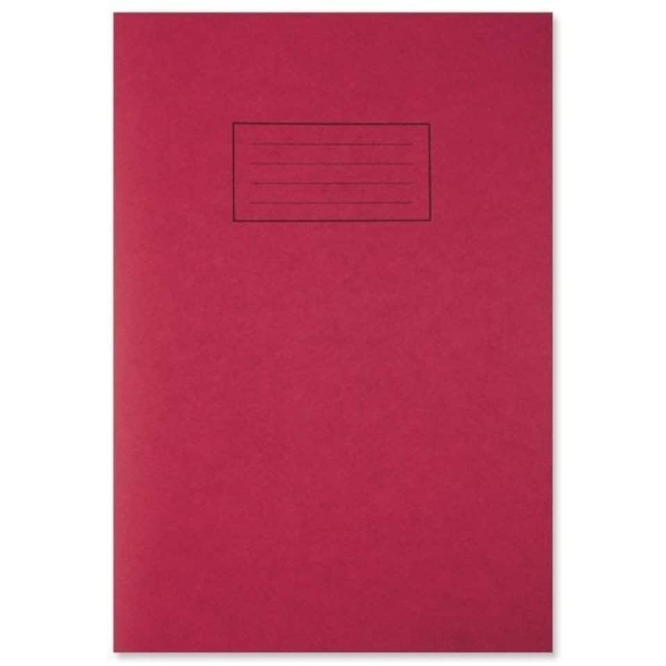 image 1 of A4 Red Exercise Book - Lined with Margin