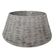image 1 of Neo Grey Willow Christmas Tree Skirt Natural Rustic Handwoven Half Split Willow Base Cover Hider Collar