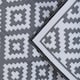 image 5 of Charles Bentley Diamond Pattern Lightweight Waterproof Indoor/Patio Medium Rug