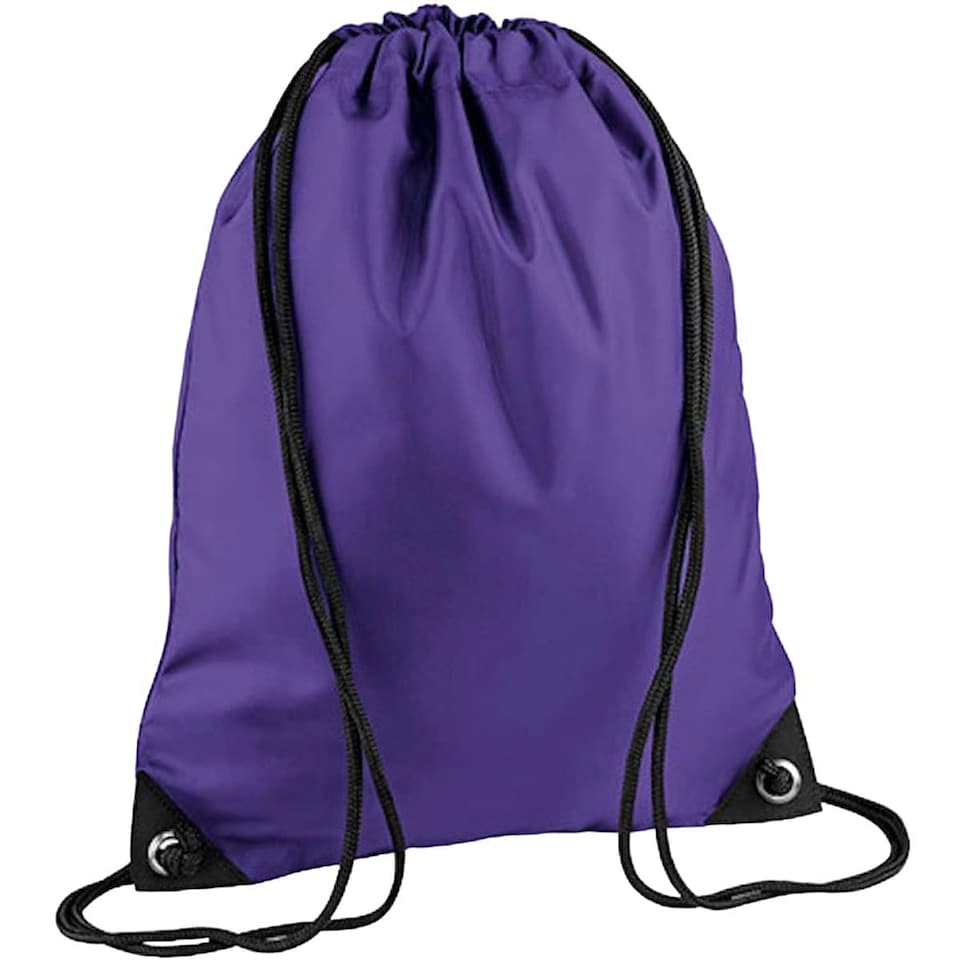 image 1 of Bagbase Premium Gymsac Water Resistant Bag (11 Litres) - Purple - One Size | Multi | One Size