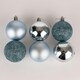 image 2 of Set of 9 Light Blue 5cm Baubles (PVC)