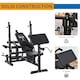 image 3 of HOMCOM Multi-Exercise Full-Body Weight Bench with Bench Press & Leg Extension