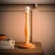 image 3 of ValueLights Victoria Light Wood Traditional Stem Table Lamp Base | Brown