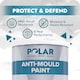 image 2 of Polar Anti Mould Paint Interior Walls & Ceilings Matt | Cream | Magnolia | 1 litre