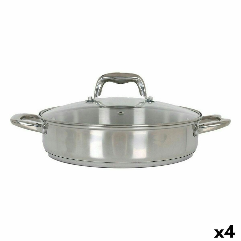 image 1 of Casserole with glass lid Quttin 4,3 L (4 Units) N/A