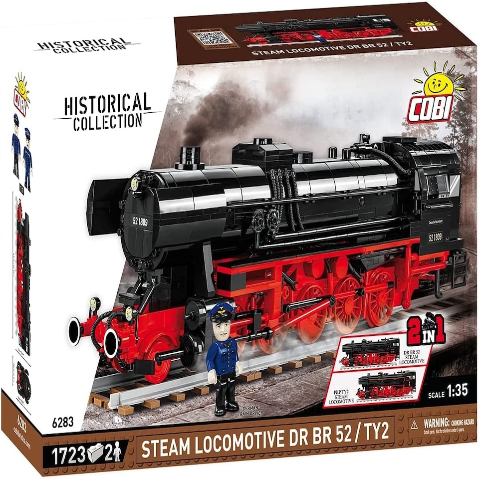 image 1 of Cobi - Historical Trains - Steam Locomotive DRB 52 (1,723 Pieces)