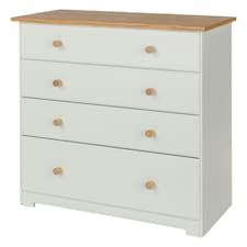 Core Products Colorado, 4 Drawer Chest H80.2cm x W80cm x D38cm White