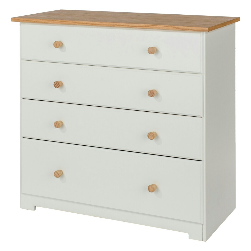 image 1 of Core Products Colorado, 4 Drawer Chest H80.2cm x W80cm x D38cm White