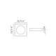 image 2 of Neon Black recessed Downlight 1x GU10 Square