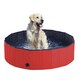 image 1 of PawHut Pet Paddling Pool Cat Dog Indoor/ Outdoor Foldable 120cm Diameter Red