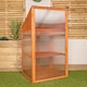 image 8 of Samuel Alexander Wooden Mini Greenhouse Cold Frame - Small Greenhouse H120 x W69 x D49cm