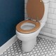 image 6 of Harbour Housewares Soft Close Wooden Toilet Seats - Dark Oak - Pack of 2 | Brown | Dark Oak