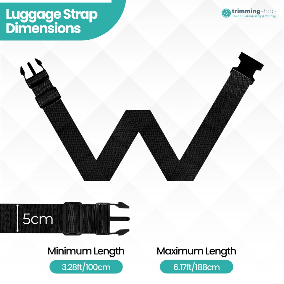 image 1 of Strong Adjustable Luggage Strap with Buckle - Pack of 4