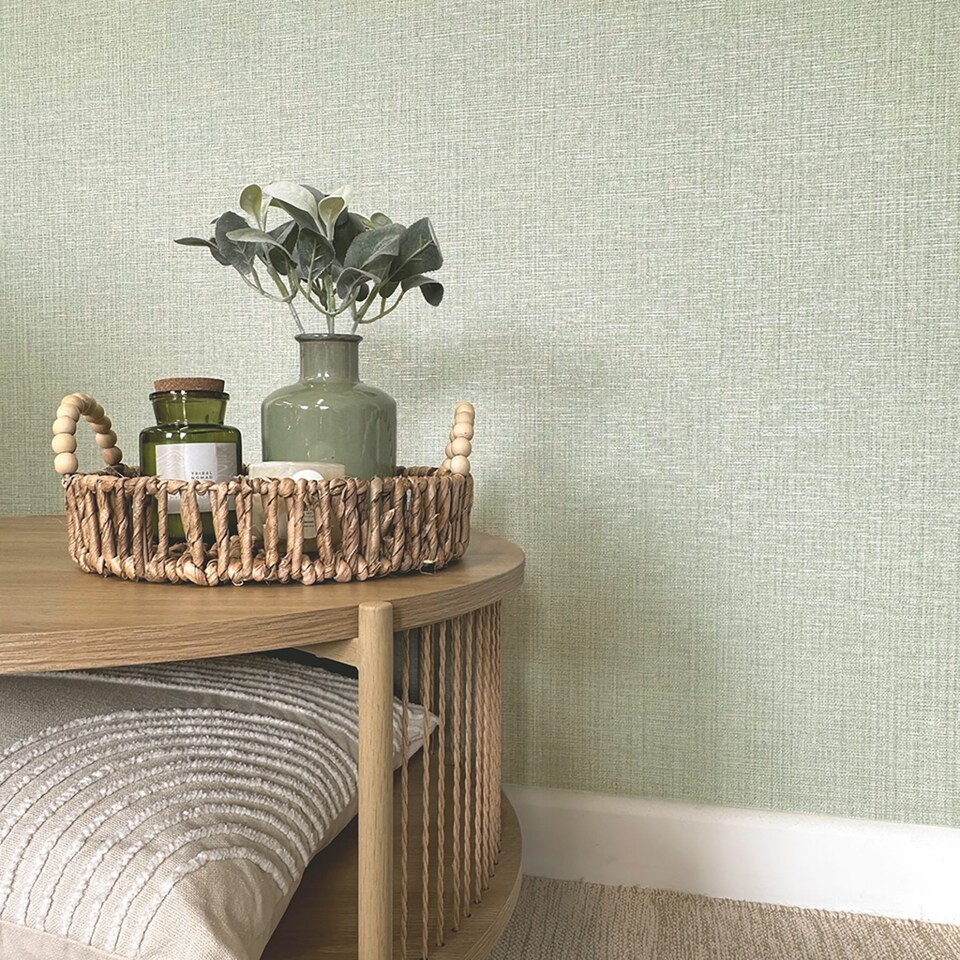 image 1 of Belgravia Decor Grasscloth Texture Sage