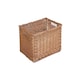 image 1 of Double Steamed Open Wicker Storage Basket Brown | Brown | M