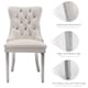 image 7 of Winchester Set of 6 Velvet Dining Chairs with Metal Legs
