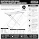 image 6 of Electric Heated 8 Bar Foldable Folding Clothes Horse Airer Dryer