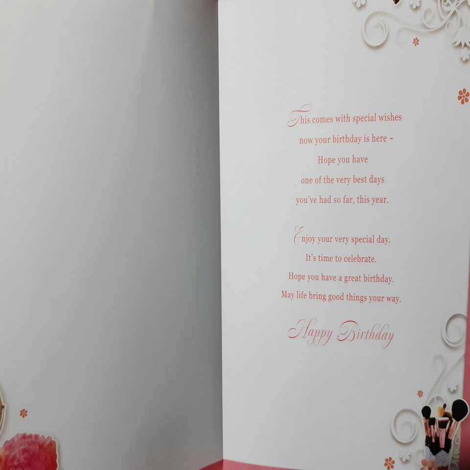image 1 of 85 Today Open Female Birthday Opacity Card