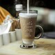 image 2 of Personalised Get Cosy Latte Glass Clear