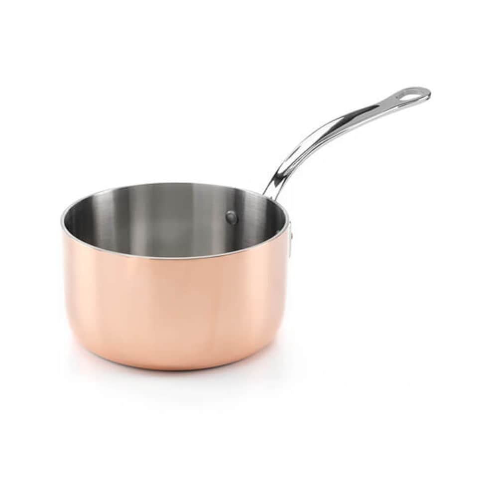 image 1 of Samuel Groves Copper Induction 16cm Saucepan with Lid