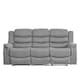 image 1 of Colfax 3 Seat Recliner - Light Grey