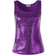 image 5 of Sleeveless Sequin Top - Women's | Purple | purple | 2XL | 1