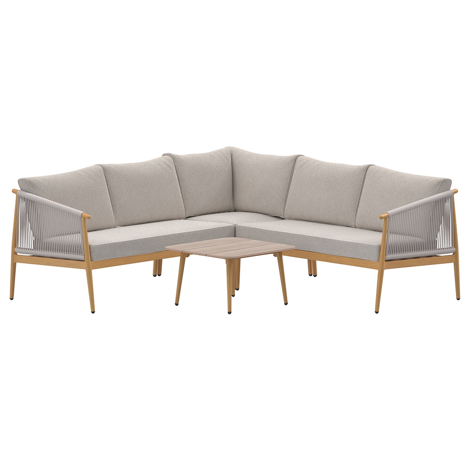 image 1 of Charles Bentley Almada 4-5 Seater Corner Lounge Set