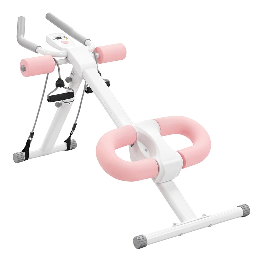 Centra Adjustable AB Machine Foldable Abdominal Trainer Home Workout LED Monitor