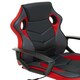 image 5 of Interiors By Premier Ergonomic Black And Red Pu Home Office Chair, Comfortable Work From Home Chair, Movable Ergonomic Chair