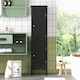 image 5 of COSTWAY 5-Tier Bathroom Tall Cabinet Storage Organizer Cupboard Black
