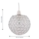 image 5 of Clear Jewelled Globe Light Shade | Chrome | Clear | Small | 1