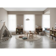 Opalus Marble Grey Matt Porcelain Tile (15 Pack - 5 Box - 10.75m2 ) - Playroom - Floor & Wall Tile -Based on Turkish Silver Marble