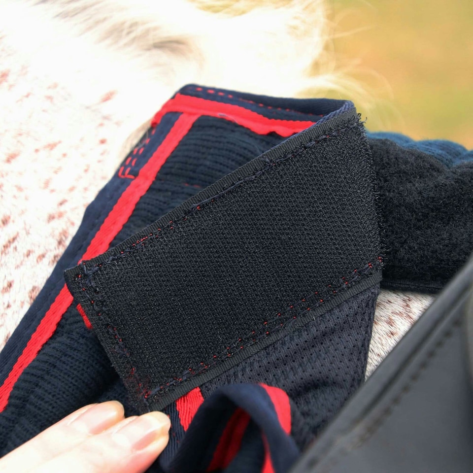 image 1 of Hy DefenceX System Cool Control Horse Exercise Sheet - Navy/Red - 5´