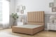 image 1 of Sloomy Kansas Latte Dumfries Divan Bed Base 2 Drawers Same Side With 54 Inch Floor Standing Headboard | Brown | Latte | Double | 1