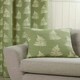 image 6 of Esher Eyelet Curtains - Green - 168cm x 183cm